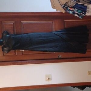 Karen Millen Black Satin, one shoulder Maxi Mermaid Gown - 10, Prom, Wedding